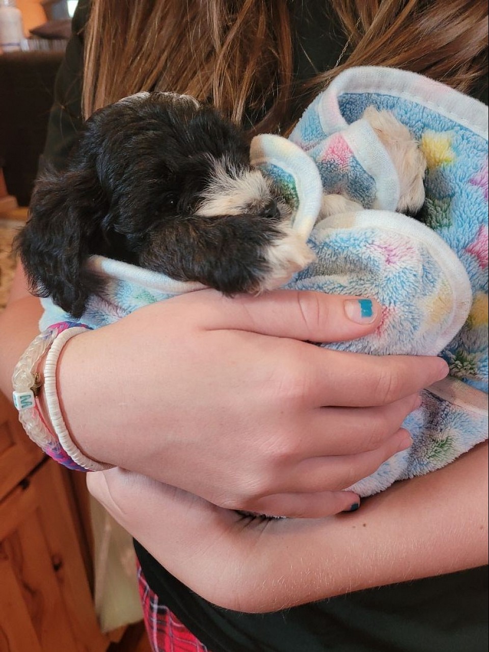 Swaddled like a baby!
